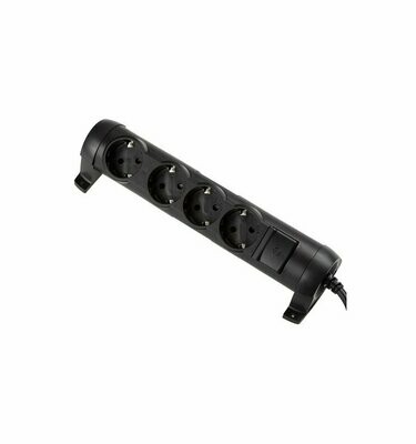 BASE MULTIPLE 4 SCHUCO GIRA. NEGRA 1.5Mts. LEGRAN