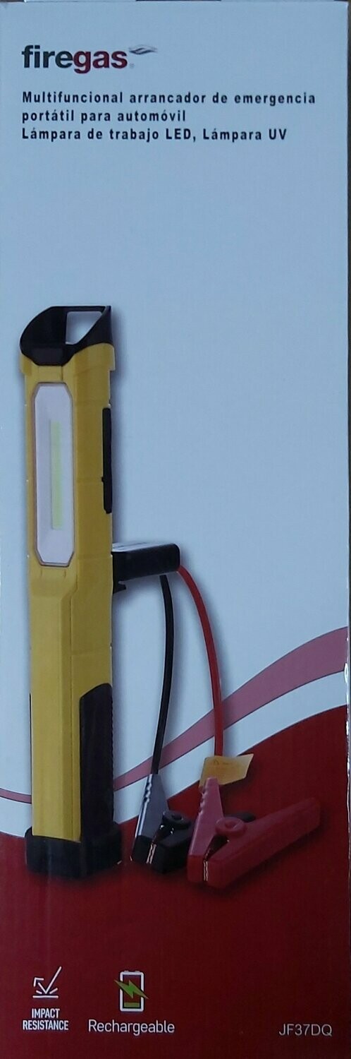 LINTERNA RECARGABLE + ARRANCADOR DE BATERÍA FIREGAS