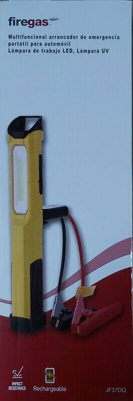 LINTERNA RECARGABLE + ARRANCADOR DE BATERÍA FIREGAS