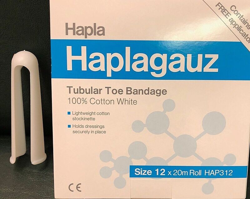 Haplagauz Tubular bandage large toes including applicator 20 Metres Size 01
Multiple available (Multibuy)