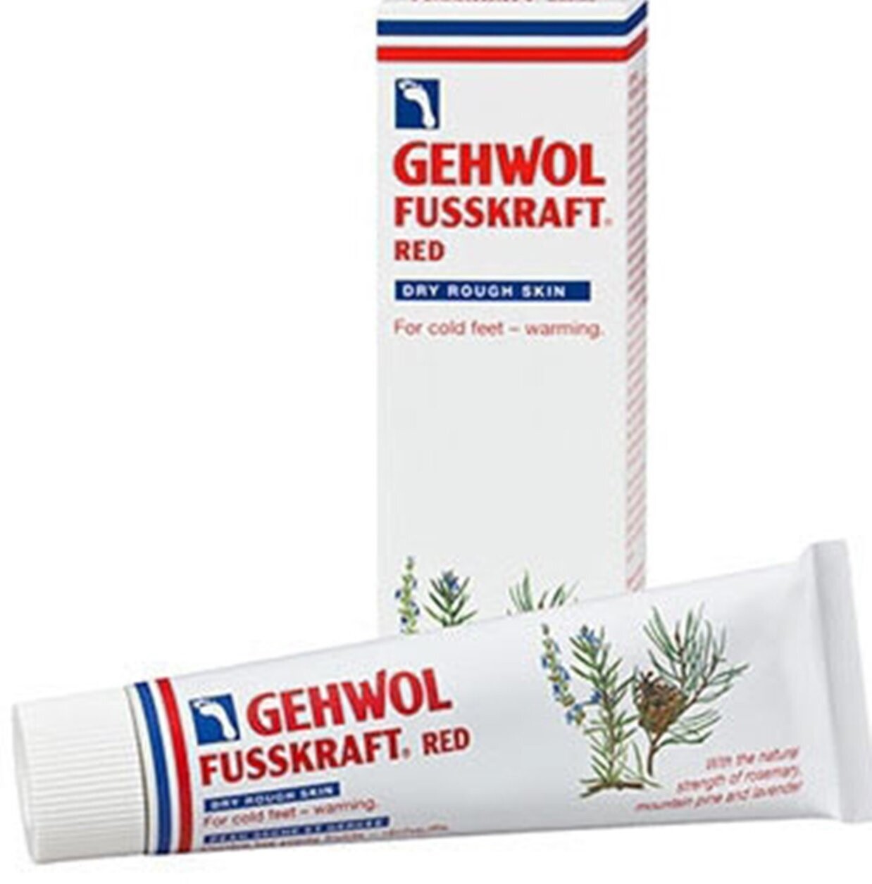 Gehwol Fusskraft red 125ml Rich Emollient Cream Chilblains Warming Balm diabetics