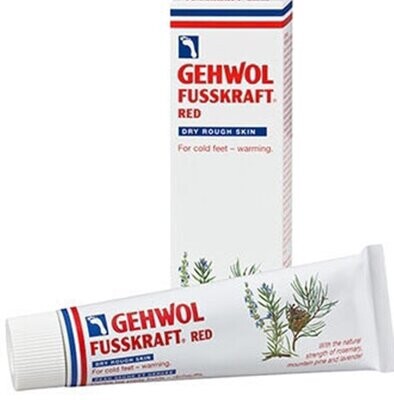 3 x Gehwol Fusskraft red 75ml Rich Emollient Cream Chilblain Warming Balm diabetics