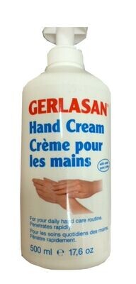 Gehwol Gerlasan Gerlan Hand Cream Intensive Daily Treatment Urea Dry Hands 500ml