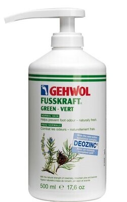 Gehwol Fusskraft green 500ml severe rough dry skin Sweaty feet / tired feet VEGAN