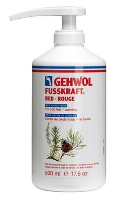 Gehwol Fusskraft RED 500ml severe rough dry skin Sweaty feet / tired feet