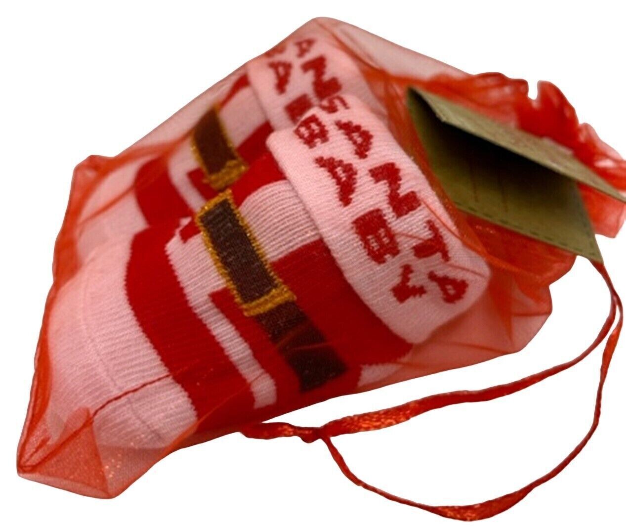 2 pairs Baby Christmas Bootees (Santa Baby) size 6-12m
Novelty in Organza Bags