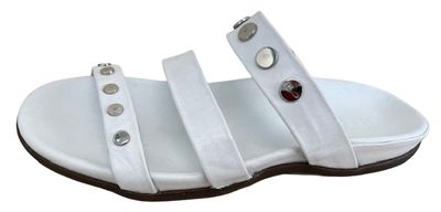 Strive Porto  Ladies arch support mule in white 5uk