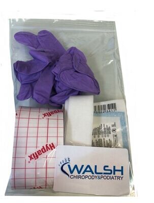 POST OP >2 x Large Toe Sterile Complete Dressing Pack Hypafix Melonin Tubigauze Gloves