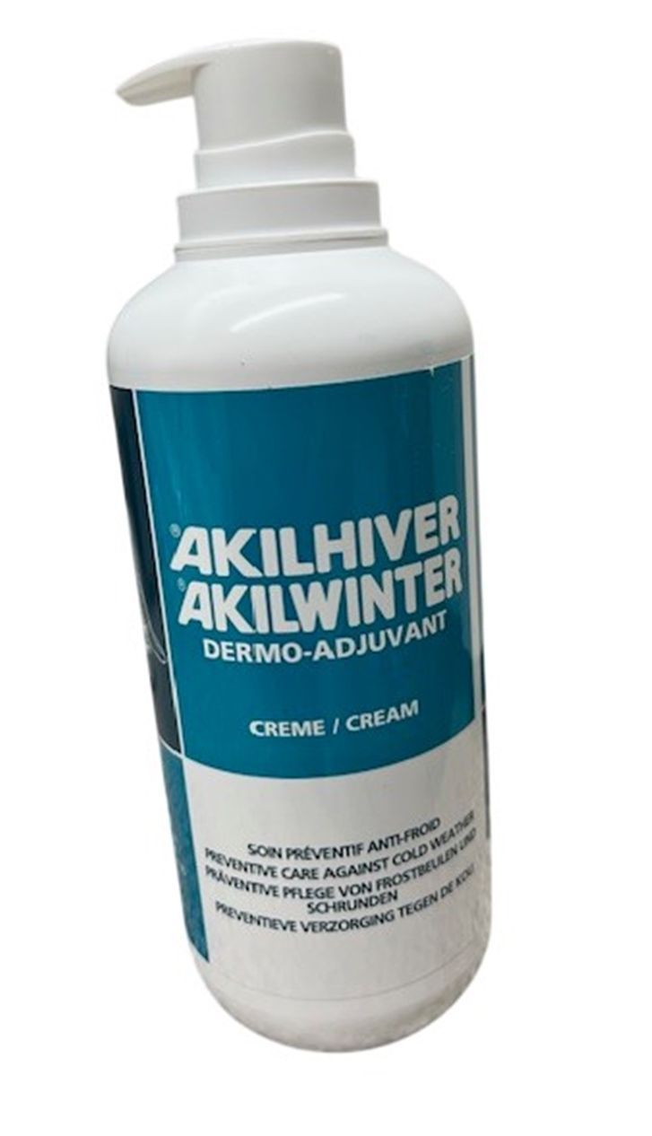 500ml Akilene Winter Cream for Chilblain and frostbite with pump dispenser