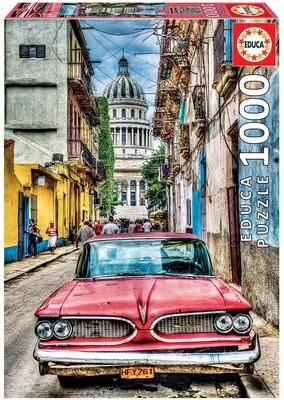 PUZZLE 1000 pcs Carro em Havana - EDUCA