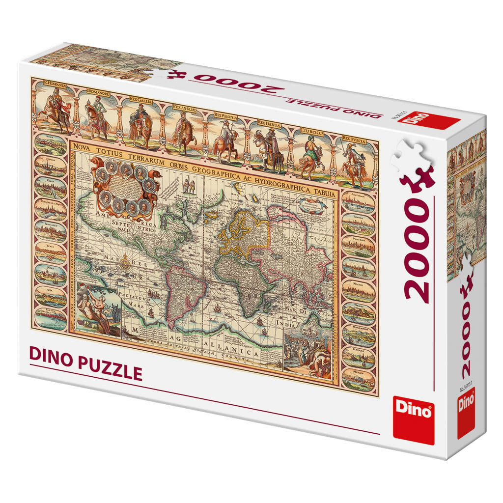 PUZZLE 2000 pcs - World Historical Map - DINO