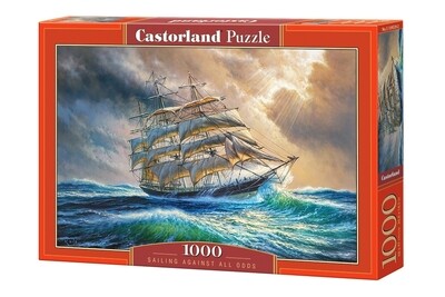 PUZZLE 1000 pcs - Sailing Against all Odds - CASTORLAND