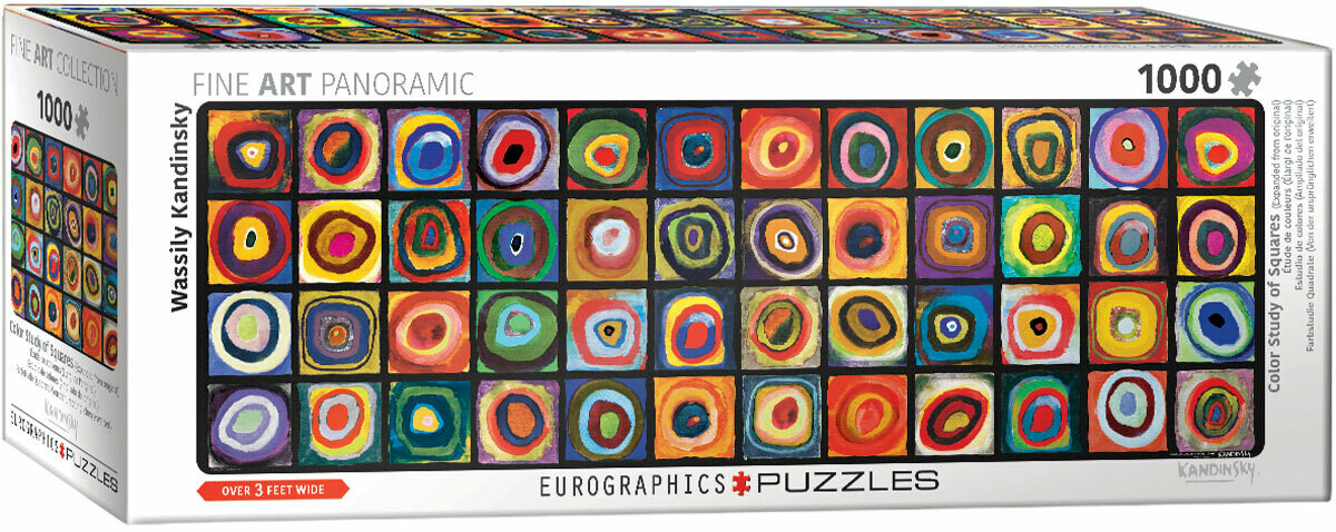 PUZZLE 1000 pcs Panoramic- Kadinsky - Color Square- Eurographics