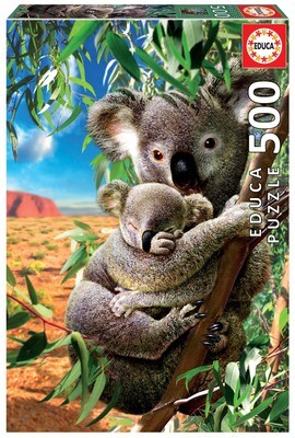 PUZZLE 500 pcs Koala com o seu Filhote - EDUCA