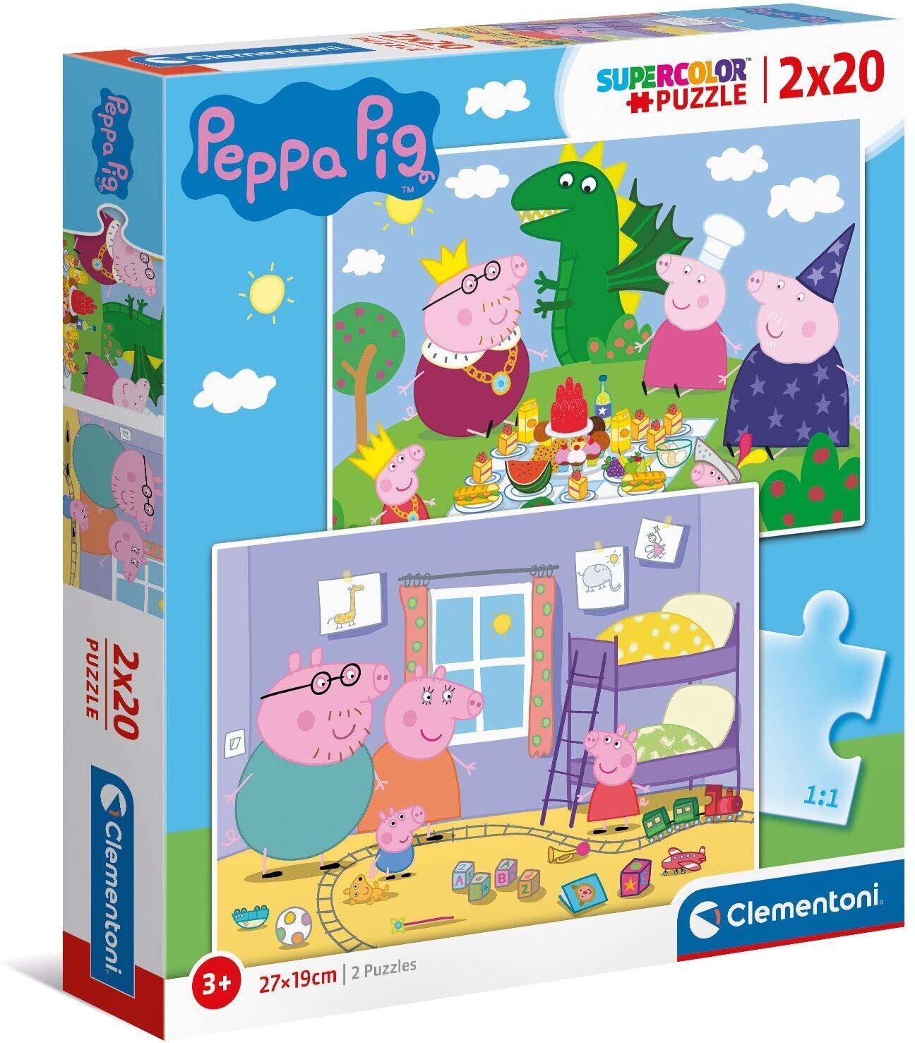 PUZZLE Peppa Pig 2x20 pcs - CLEMENTONI