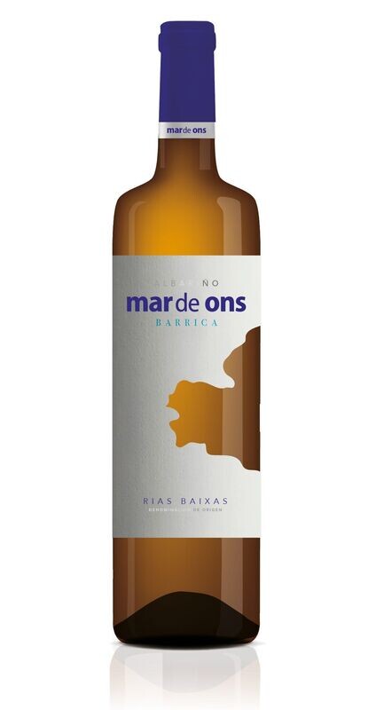 Albariño Mar de Ons Barrica 2021- Estuche de Madera 3 Botellas.