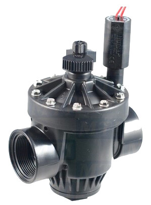 ELETTROVALVOLA D.1 1/2&quot; A 9VCC PGV-151-DC HUNTER CON REGOLATORE DI FLUSSO
