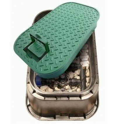 POZZETTO RETTANGOLARE SUPER JUMBO IN PVC CON MANIGLIA INDICATO PER 5,6,7 ELETTROVALVOLE