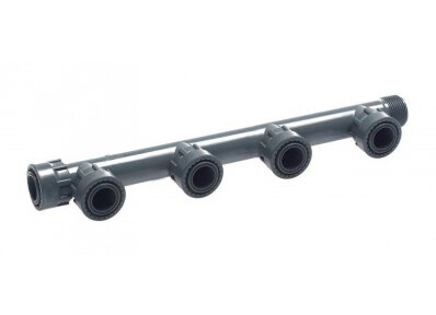 COLLETTORE PREFORMATO D.1&quot; A 4 USCITE IN PVC