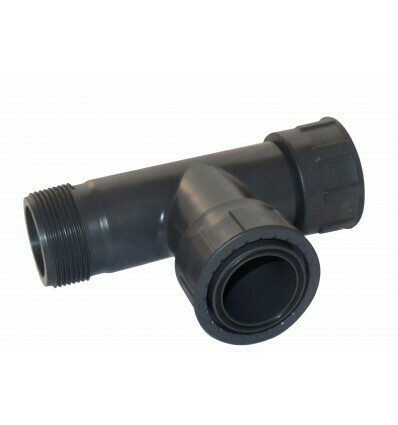 TEE PER COLLETTORE D.1&quot; FXFXM
CON OR IN PVC