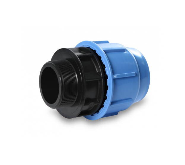 RACCORDO MASCHIO A COMPRESSIONE SERIE BLUE SEAL PN-16