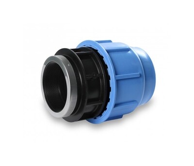 RACCORDO FEMMINA A COMPRESSIONE SERIE BLUE SEAL PN-16