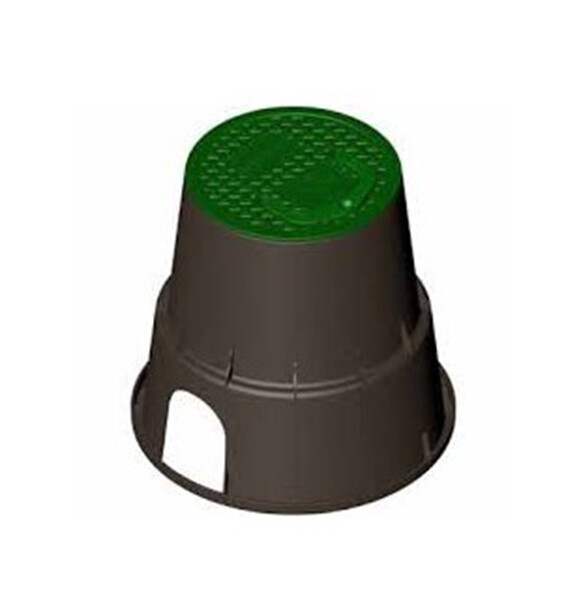 POZZETTO CIRCOLARE GRANDE CON MANIGLIA IN PVC CON COPERCHIO D. 25 cm