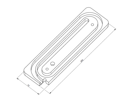 Wickel-Schnecke für Rollo (240x70 / 680 / 3G)