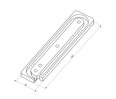 Wickel-Schnecke für Rollo (240x55 / 460 / 2G)