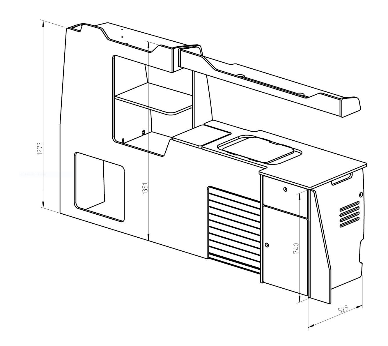 Küchenzeile VW T5/T6/T6.1
