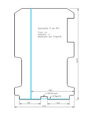Bodenplatte Renault Trafic 3