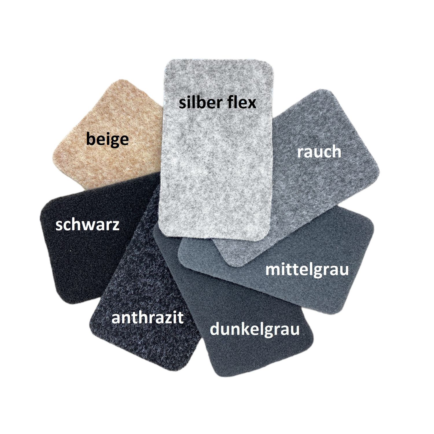 4 Wege Filz für Camper MUSTERPAKET 4 Wege Filz für Camper MUSTERPAKET