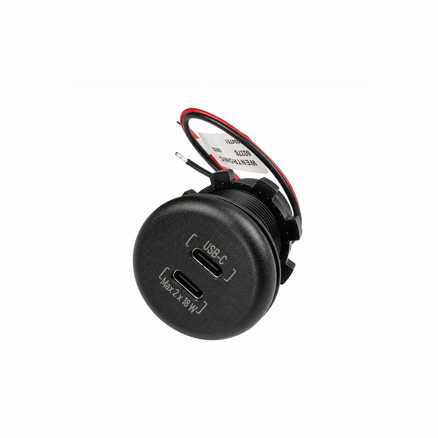 Einbau USB-C Ladebuchse 2 x 18W – 12/24 V Einbau USB-C Ladebuchse 2 x 18W – 12/24 V
