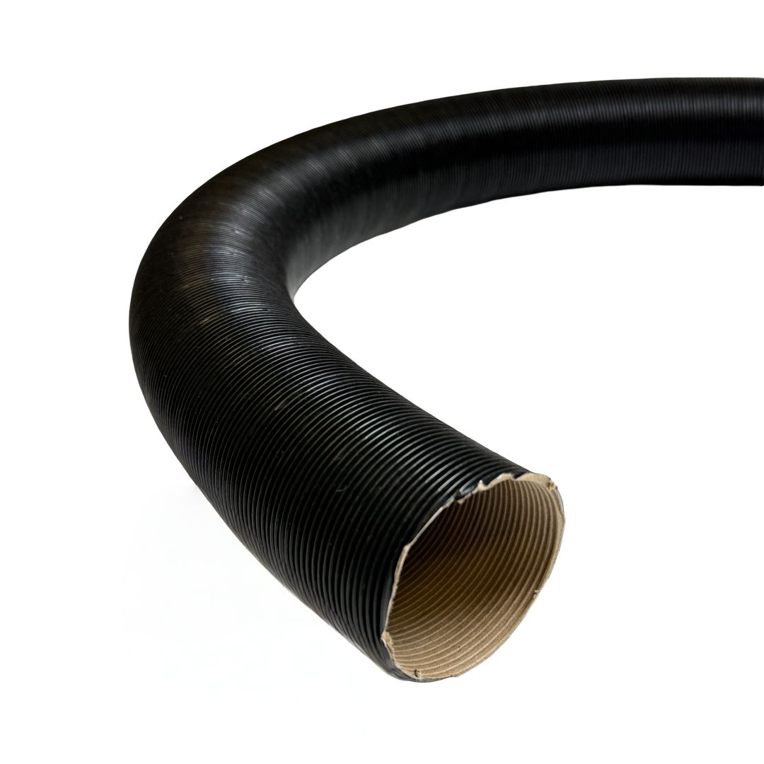 Warmluftrohr 65mm schwarz f. Standheizung