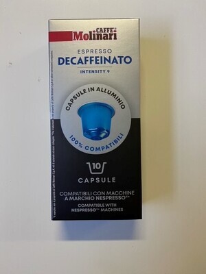 Caps Nespresso Molinari DECA 10pz