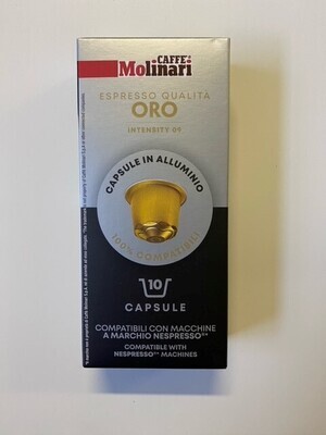 Caps Nespresso Molinari ORO 10pz