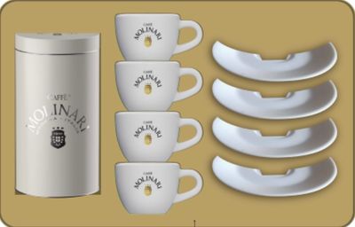 Scatola DELUXE MOLINARI 4 tazze