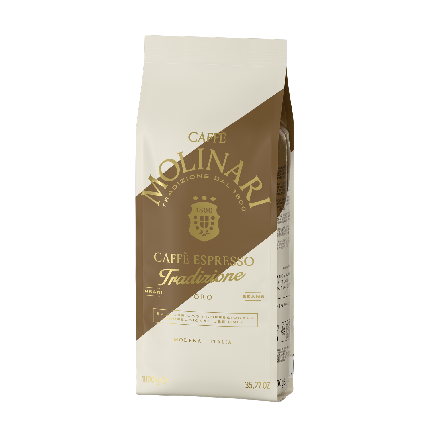 Caffè Molinari Macinato/Grani TRADIZIONE oro 1 Kg.