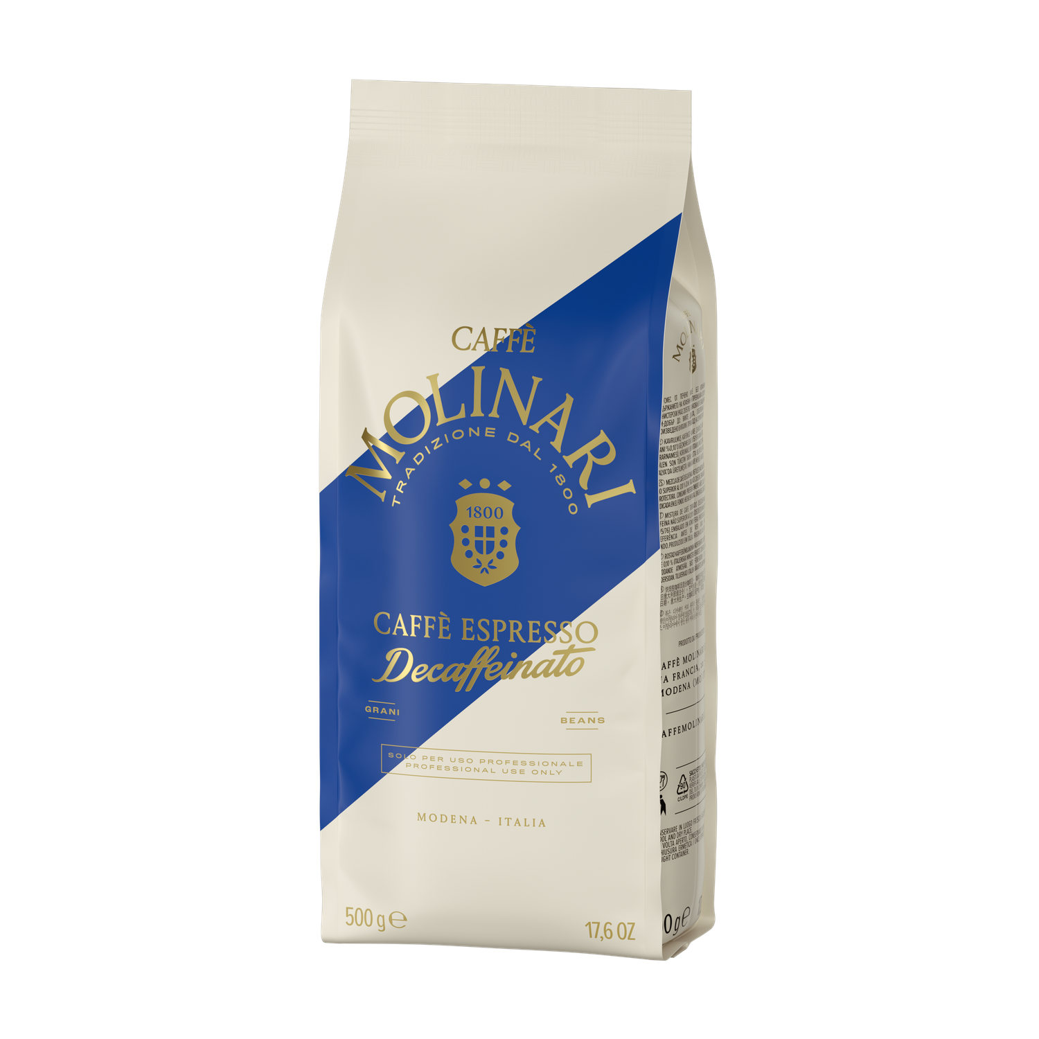 Caffè Decaffeinato Macinato Moka/espresso MOLINARI 500gr.