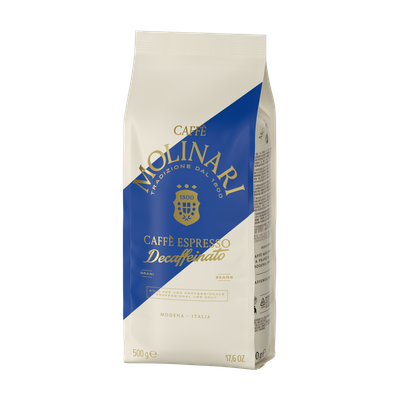 Caffè Decaffeinato Macinato Moka/espresso MOLINARI 500gr.