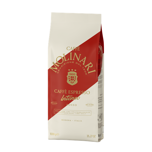 Caffè Molinari Macinato per espresso/Grani ROSSO 1 Kg.