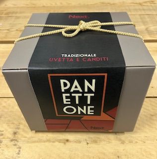Panettone TRADIZIONALE uvetta e canditi 1kg.