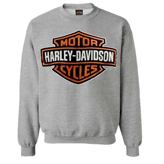 DEALER CLASSIC BAR & SHELD CREW NECK GREY DEALER CLASSIC BAR & SHELD CREW NECK GREY