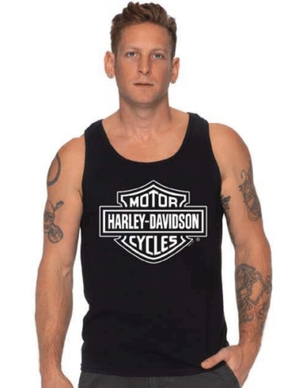 CLASSIC WHITE LOGO BAR & SHIELD TANK CLASSIC WHITE LOGO BAR & SHIELD TANK