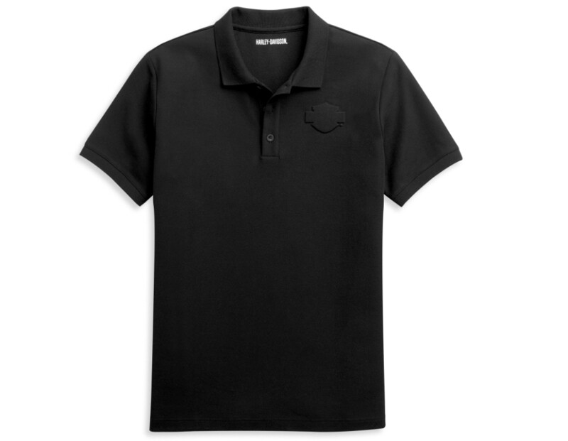 Men's Embossed Logo Knit Polo Men's Embossed Logo Knit Polo