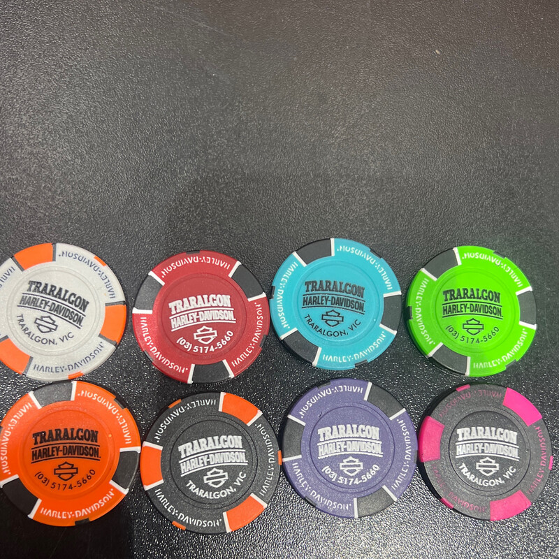 ASSORTED POKER CHIPS ASSORTED POKER CHIPS