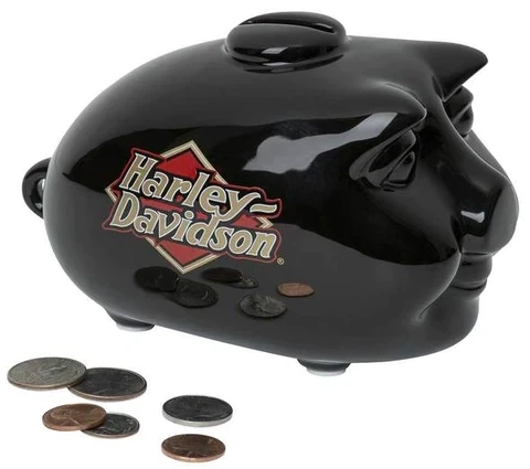 HARLEY-DAVIDSON CERAMIC MINI HOG BANK