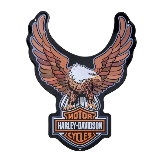 Harley-Davidson Bar &amp; Shield Eagle Tin Sign