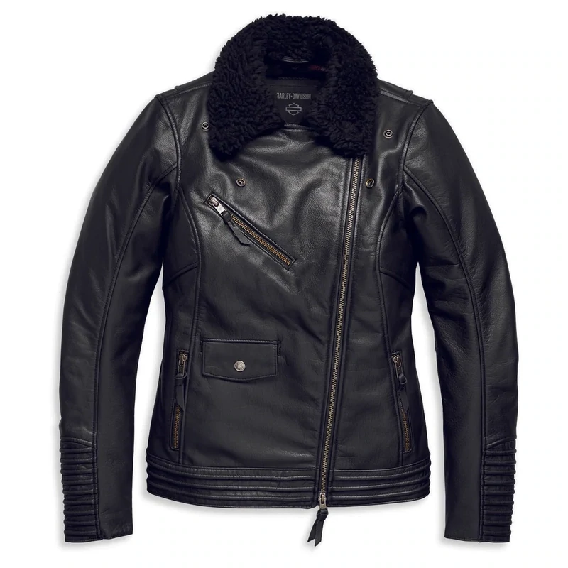WOMEN`S MAVERICK LEATHER BIKER JACKET