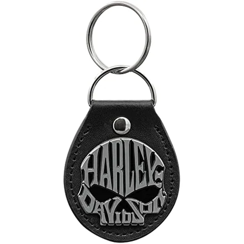 WILLIE G SKULL BLACK VINYL FOB KEYCHAIN